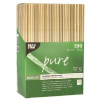 PAPSTAR Paille en paille pure, 230 mm, naturel