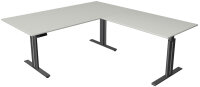 kerkmann Table de bureau assis-debout Move 3 elegant, blanc