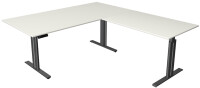 kerkmann Table de bureau assis-debout Move 3 elegant, blanc