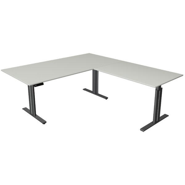 kerkmann Table de bureau assis-debout Move 3 elegant, blanc
