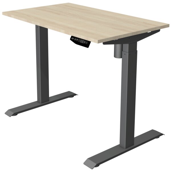 kerkmann Sitz-Steh-Schreibtisch Move 1, (B)1.800 mm, graphit