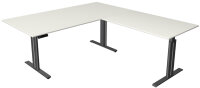 kerkmann Table de bureau assis-debout Move 3 elegant, gris