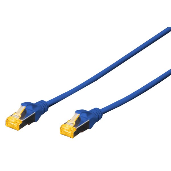 DIGITUS Patchkabel, Kat. 6A, S FTP, 0,5 m, schwarz, Set