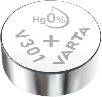 VARTA Silber-Oxid Uhrenzelle, V303 (SR44), 1,55 Volt