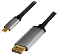 LogiLink USB Kabel, USB-C - DisplayPort Stecker, 1,8 m