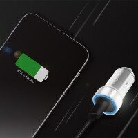 LogiLink USB-KFZ-Ladegerät, 1-fach, silber