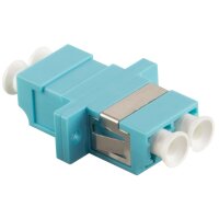 LogiLink Coupleur fibre optique, 2x LC-Duplex, vert deau