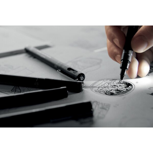 uni-ball Fineliner PIN PF "Calligraphy", 5er Set