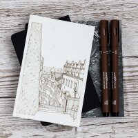 uni-ball Fineliner PIN PF "Calligraphy", 5er Set