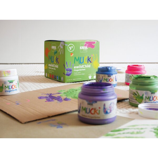 KREUL Fingerfarbe "MUCKI", Premium-Set #wildChild