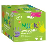 KREUL Fingerfarbe "MUCKI", Premium-Set #wildChild