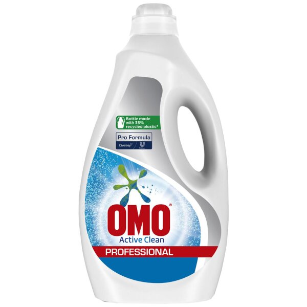 OMO Professional Flüssig-Waschmittel Active Clean, 5 Liter