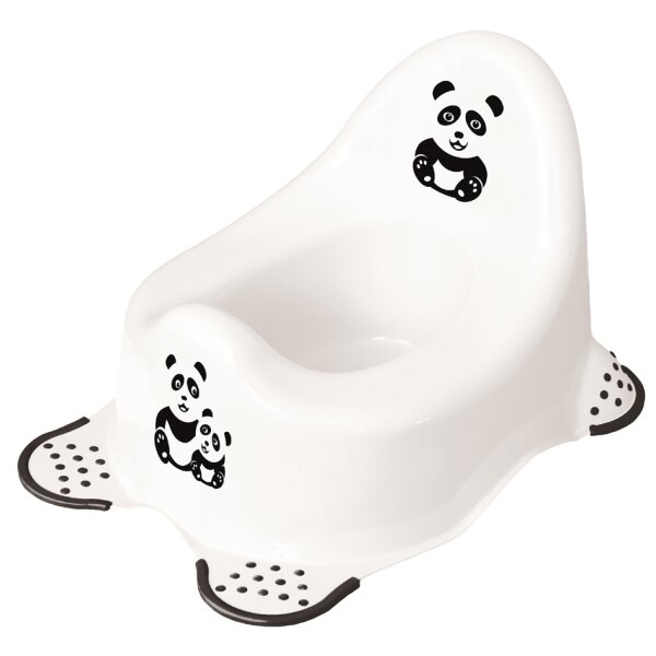 keeeper kids Babytopf "adam panda", weiss mit Aufdruck
