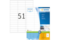 HERMA Universal-Etiketten 70x16,9mm 4459 weiss 5100 St....