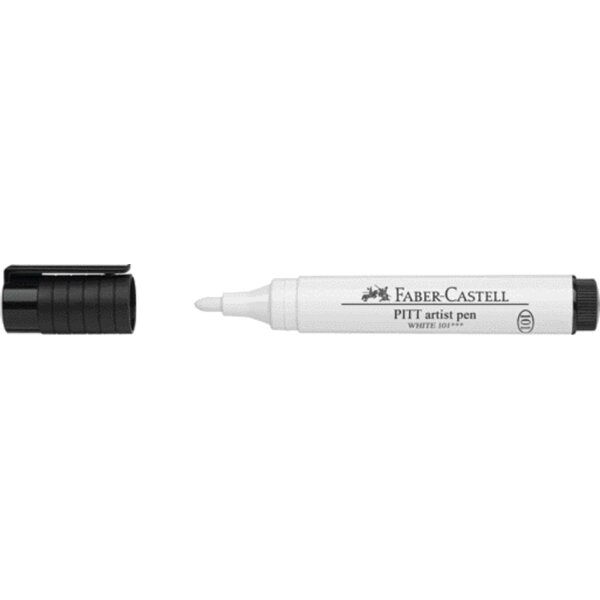 FABER-CASTELL Tuschestift PITT artist pen, weiss