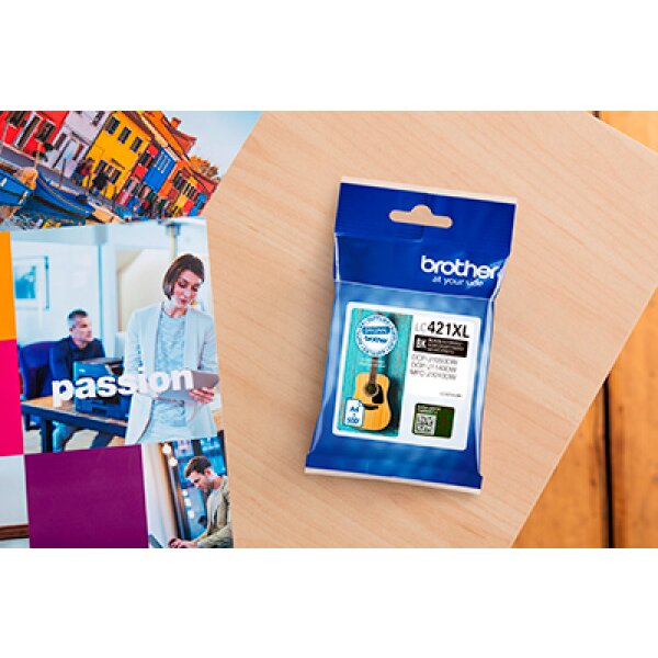 BROTHER Tintenpatrone HY schwarz LC-421XLBK DCP-J1050 500 Seiten