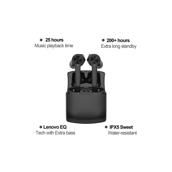 LENOVO Earbuds HT20 black HT20-BK