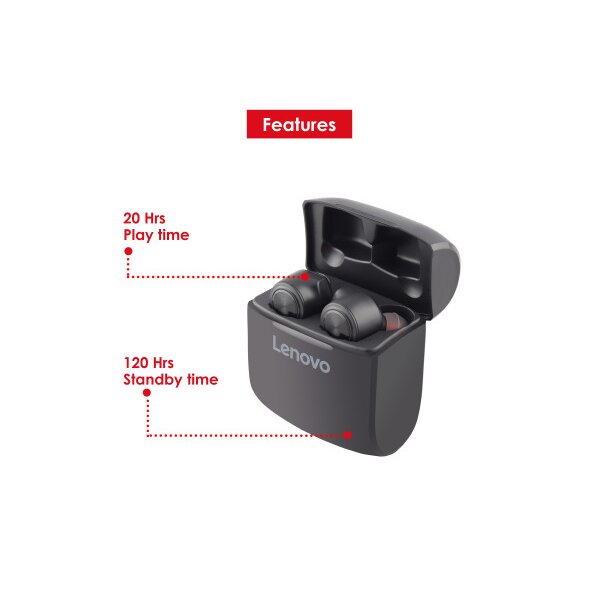 LENOVO Earbuds HT20 black HT20-BK