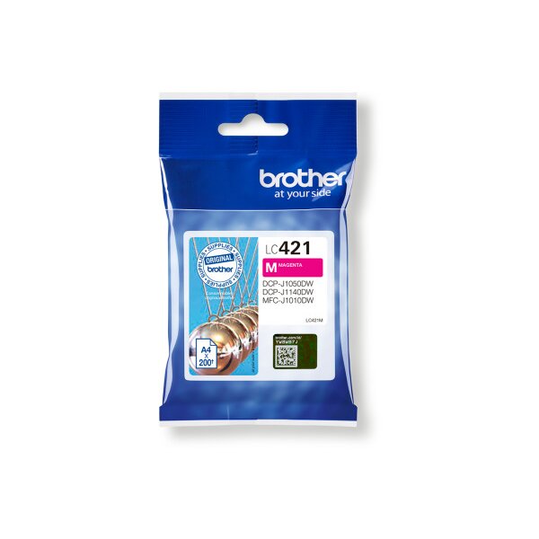 BROTHER Tintenpatrone magenta LC-421M DCP-J1050 200 Seiten