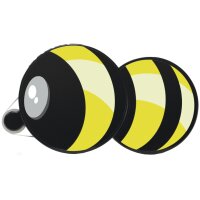 HERMA Kleberoller "Klebebiene", Bienenoptik, wieder ablösbar