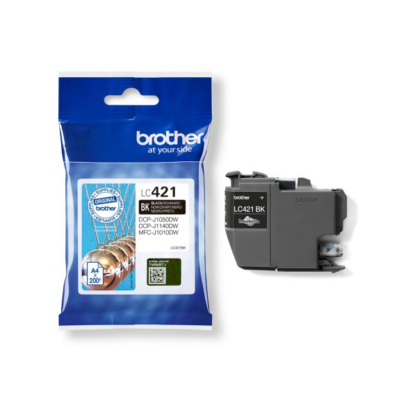 BROTHER Cartouche dencre noir LC-421BK DCP-J1050 200 pages