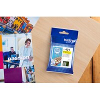 BROTHER Tintenpatrone yellow LC-421Y DCP-J1050 200 Seiten