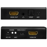 LogiLink Extracteur audio HDMI 4K/60Hz, noir