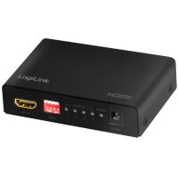 LogiLink Distributeur HDMI 4K/60 Hz Downscaler, EDID,4 ports