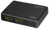 LogiLink 4K 30 Hz HDMI Splitter, schlank, 4-fach, schwarz