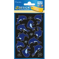 AVERY Zweckform ZDesign Sticker fluo KIDS Dauphins