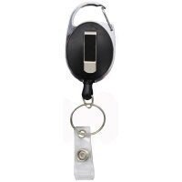 WEDO Gürtel-Clip mit ausziehbarer Nylonschnur, chrom...