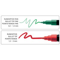 Marabu Acrylmarker "YONO", 1,5 - 3,0 mm, 6er Set