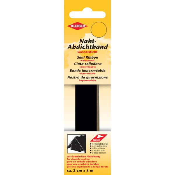 KLEIBER Bande imperméable, 20 mm x 3 m, noir