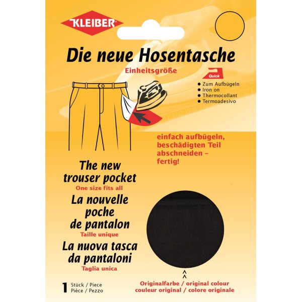 KLEIBER Quick-Ersatzhosentasche, schwarz