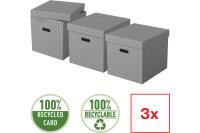 ESSELTE Aufbewahrungsboxen Home Cube 628289 365x320x315mm, grau 3 Stk