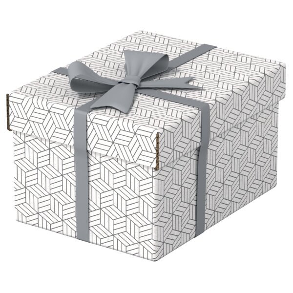 Esselte Boîte de rangement & cadeau Home M, set de 3, gris