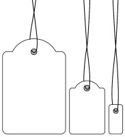 HERMA Etiquette à suspendre, 15 x 24 mm, avec fil rouge