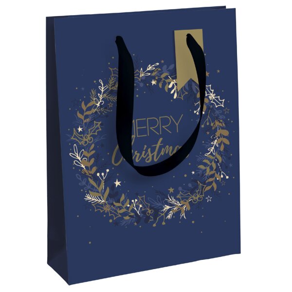 Clairefontaine Sac cadeau de Noël Nuit étoilée, moyen