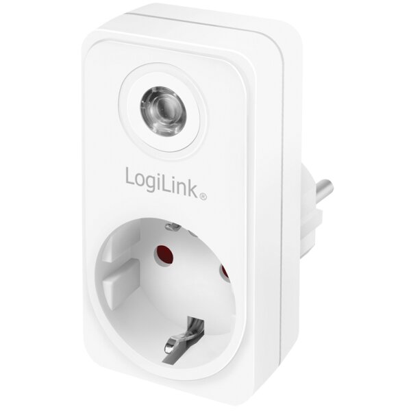 LogiLink Adapterstecker mit Dämmerungssensor, weiss