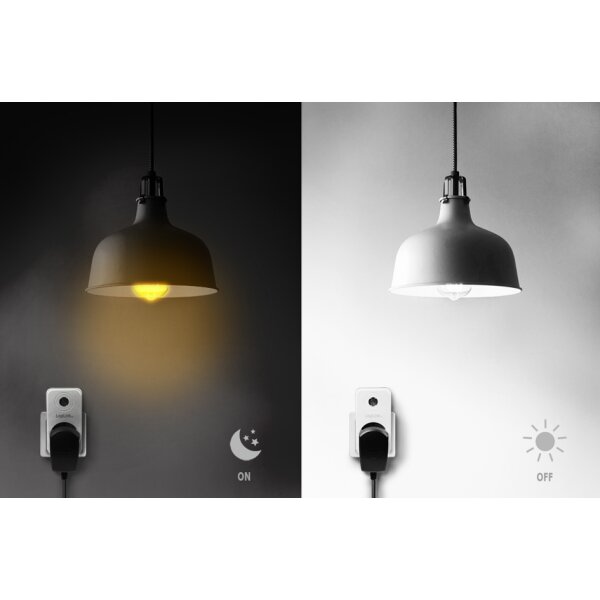 LogiLink Adapterstecker mit Dämmerungssensor, weiss