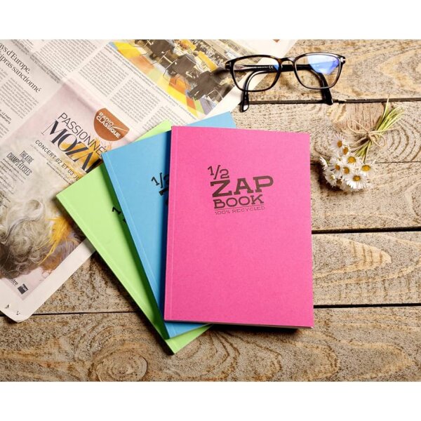 Clairefontaine Skizzenblock 1 2 ZAP BOOK, DIN A6, 80 g qm