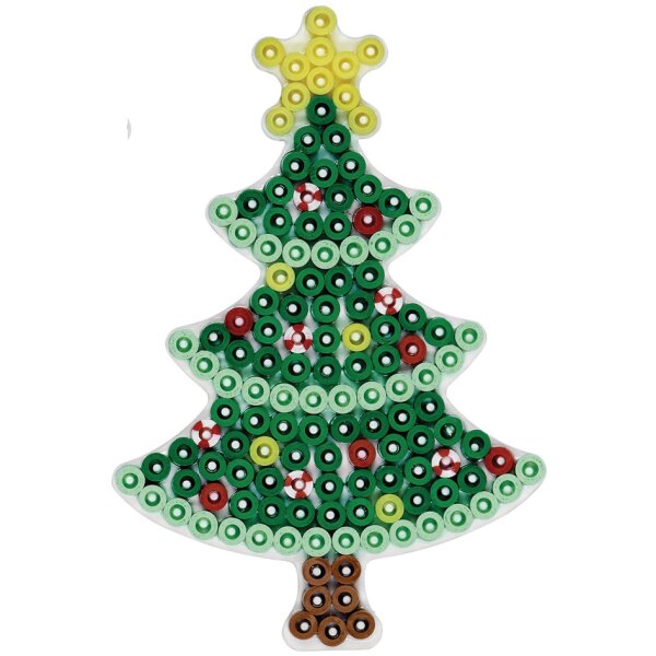 Hama Stiftplatte "Weihnachtsbaum", weiss