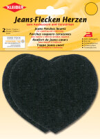 KLEIBER Patch thermocollant pour jeans Coeur, noir