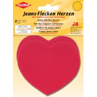 KLEIBER Patch thermocollant pour jeans Coeur, noir