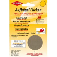 KLEIBER Patch thermocollant Zephir, 400 x 120 mm, gris clair