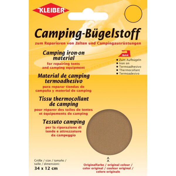 KLEIBER Quick-Camping-B&uuml;gelstoff, 340 x 120 mm, sand