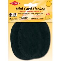 KLEIBER Mini-Cord-Flecken, 110 x 85 mm, schwarz