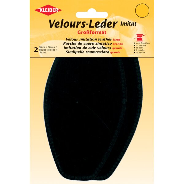 KLEIBER Velour-Leder-Imitat, 95 x 185 mm, sand