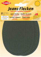 KLEIBER Patch thermocollant ovale pour jeans, olive