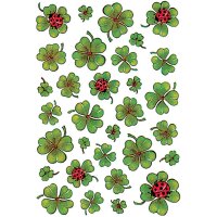 HERMA Sticker DECOR Trèfles avec coccinelles